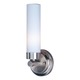Cilandro 1 Light Wall Sconce - Satin Nickel / White
