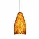 XP Karli Pendant - Satin Nickel / Amber Cloud