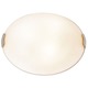 Linen Ceiling Flush Mount - Brushed Steel / Textured