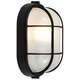 Nauticus Outdoor Bulkhead Wall - Black / Frost Nauticus Outdoor Bulkhead Wall - Black / Frost