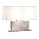 Plinth Low Table Lamp - Black Nickel / Off White
