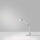 Tolomeo Mini Desk Lamp with Base  - Aluminum / White