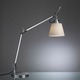 Tolomeo Shade Table Lamp with Base - Polished Aluminum / Parchment Paper Tolomeo Shade Table Lamp with Base - Polished Aluminum / Parchment Paper