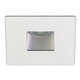 R3151W 3.5 Inch Square Adjustable Wall Wash Trim - Matte White / Anodized Aluminum