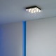 Crystal Rain Square Ceiling Mount - Silver Leaf / Crystal Crystal Rain Square Ceiling Mount - Silver Leaf / Crystal