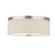 Embarcadero Ceiling Flush Mount - Satin Nickel / Vanilla