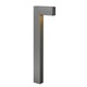 Atlantis Exterior Path Light - Hematite / Etched Glass Atlantis Exterior Path Light - Hematite / Etched Glass
