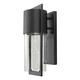Shelter Exterior Wall Sconce - Black / Seedy Glass Shelter Exterior Wall Sconce - Black / Seedy Glass