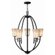 Valley Chandelier - Black / Amber Valley Chandelier - Black / Amber
