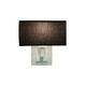 Park Lane Wall Sconce - Satin Nickel / Black