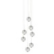 Bubble Ball 7 Light Suspension - Satin Nickel / Clear Bubble Ball 7 Light Suspension - Satin Nickel / Clear