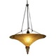 Bodrum Suspension - Antique Brass / Amber