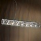 Verve Linear Suspension - Stainless Steel/Anthracite Grey / Crystal