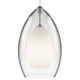 Fire Grande Pendant - Satin Nickel / Clear