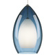 Fire Grande Pendant - Satin Nickel / Steel Blue
