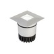 Sun3 Square 47 Degree LED Wall / Floor Recessed - Satin Aluminum / 