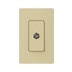 Claro Single Cable Television Jack - Ivory Claro Single Cable Television Jack - Ivory /