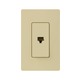 Claro Single Line Telephone Jack - Ivory Claro Single Line Telephone Jack - Ivory /