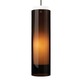 Echo Grande Pendant - Satin Nickel / Havana Brown