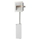 Step Main LED Wall Mount W / Corrugated Faceplate - Grey / 