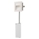 Step Main LED Wall Mount W / Corrugated Faceplate - White / 