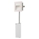 Step Satlt LED Wall Mount W / Corrugated Faceplate - White / 