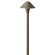 Hardy Island Textured Exterior Path Light - Matte Bronze / Frosted
