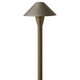 Hardy Island Textured Exterior Path Light - Matte Bronze / Frosted