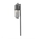 Shelter Exterior Path Light - Hematite / Seedy Glass