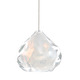 FJ Happy Kiss Pendant - Satin Nickel / Opaline