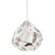 FJ Happy Kiss Pendant - Satin Nickel / Clear