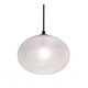 Ellipse Bubble Pendant - Dark Bronze / Black Cord / Alabaster
