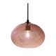 Ellipse Bubble Pendant - Dark Bronze / Black Cord / Aubergine