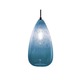 Cone Bubble Pendant - Dark Bronze / Black Cord / Steel Blue