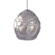 FJ Chaos Wrap Pendant - Satin Nickel / Clear / Silver Leaf