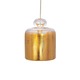 FJ Short Gong Pendant - Satin Nickel / Gold Leaf