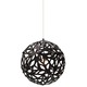 Floral Pendant - White / Black Floral Pendant - White / Black
