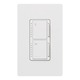 Maestro Dual Dimmer With Fan/ Light Control Single Pole - White Maestro Dual Dimmer With Fan/ Light Control Single Pole - White /