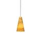 Taza Pendant - Satin Nickel / Amber