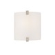 Essex Wall Sconce - Satin Nickel / White
