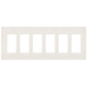 Satin Colors 6 Gang Wall Plate