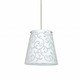 XP Amelia Pendant - Satin Nickel / White Damask XP Amelia Pendant - Satin Nickel / White Damask