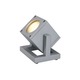 Cubix I Exterior Floor Lamp - Silver Grey / 