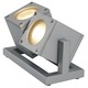 Cubix II Exterior Floor Lamp - Silver Grey / 