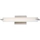 Tube LED Bath Bar - Brushed Nickel / Etched Opal Tube LED Bath Bar - Brushed Nickel / Etched Opal
