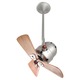 Bianca Directional Fan - Satin Nickel / Mahogany Bianca Directional Fan - Satin Nickel / Mahogany