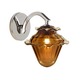 Acorn Wall Sconce - Polished Nickel / Amber