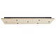 Freejack 7 Port Rectangle Wood Canopy - Satin Nickel / Maple Freejack 7 Port Rectangle Wood Canopy - Satin Nickel / Maple