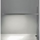 Talak Fluorescent Table with Clamp - Chromed Steel / White