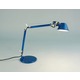 Tolomeo Micro Table Lamp with Base - Aluminum / Blue Tolomeo Micro Table Lamp with Base - Aluminum / Blue